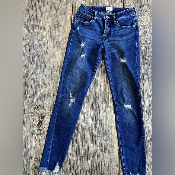 Special A Jeans Los Angeles CA Distressed Skinny Size 1 - Picture 2 of 3